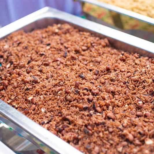 WAAKYE WITH ASSORTED MEAT/SIDES